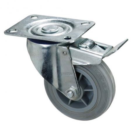 Rueda Industrial Goma Gris...