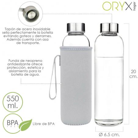 Botella Agua Cristal 550...