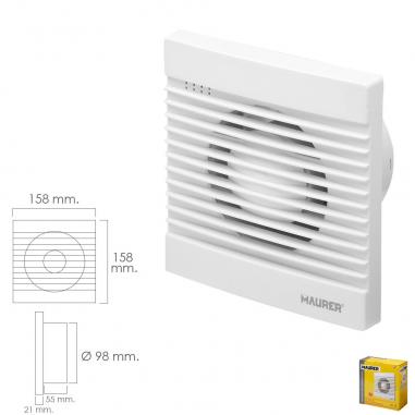 Extractor Humos Baño 13 Watt. Salida...