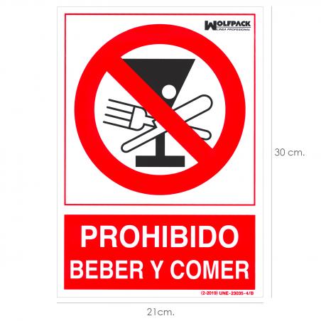 Cartel Prohibido Beber y...