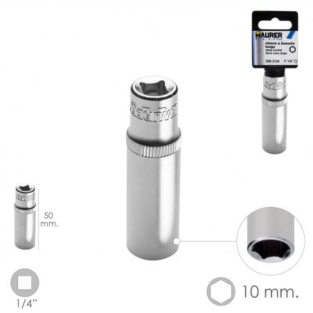 LLave Vaso Larga 1/4" / 10...