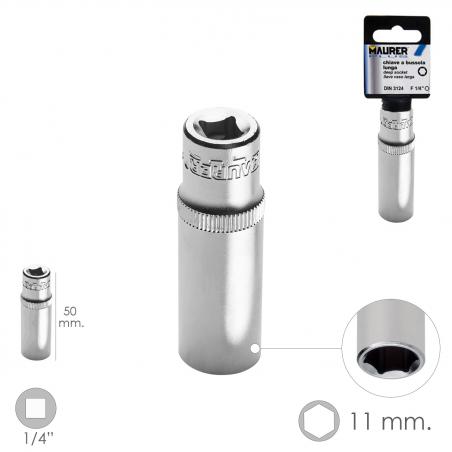 LLave Vaso Larga 1/4" / 11...