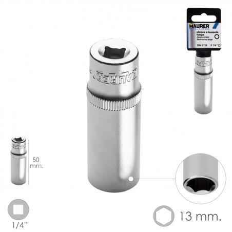 LLave Vaso Larga 1/4" / 13...