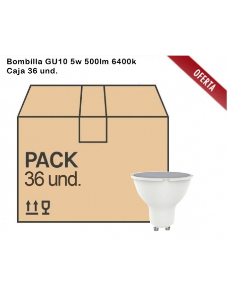 Bombilla Led GU10 6400k 5w...