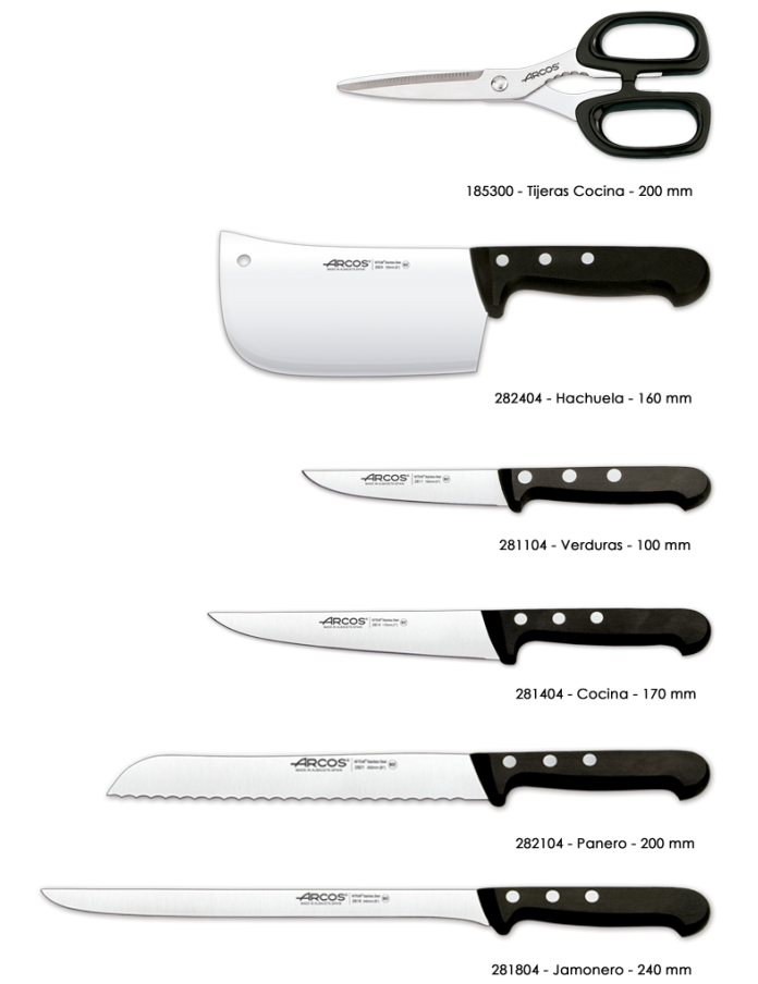 Juego de cuchillos profesionales Manhattan + Bolsa 12 piezas de regalo