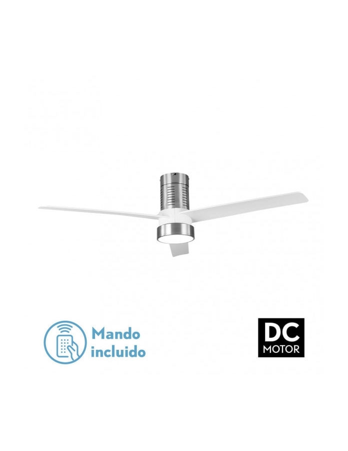 Ventilador Dc Teo 24w 2950lm Niquel...