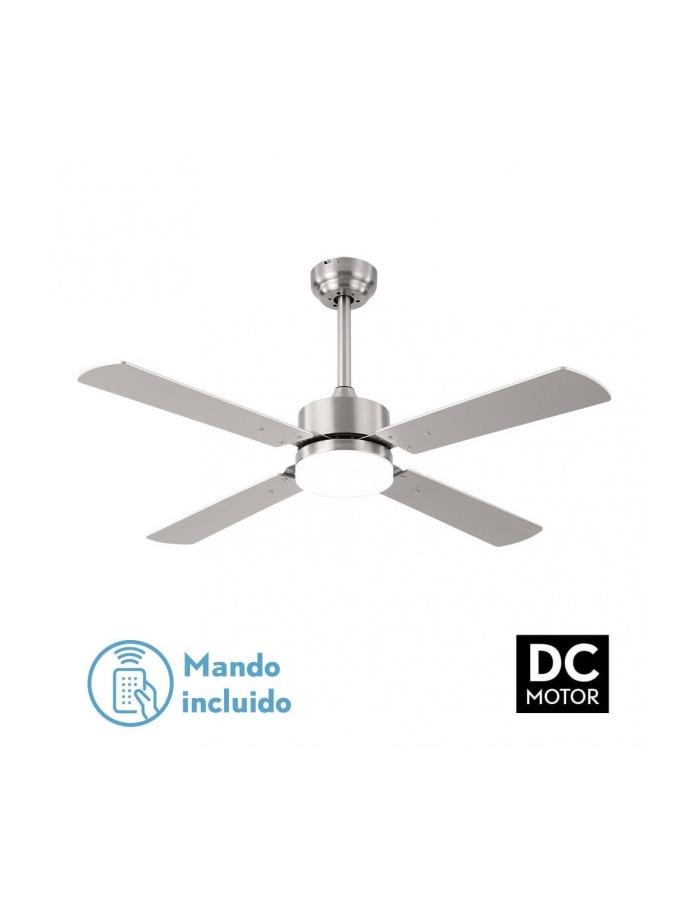 Ventilador 18w Dc Hupe Niquel 4 Asp.6...