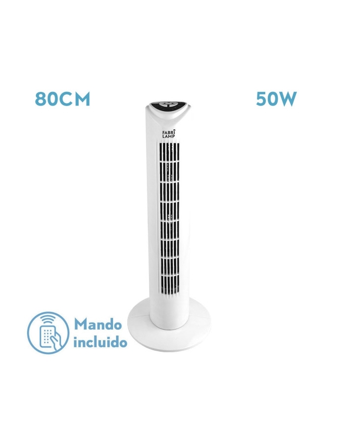 Ventilador De Torre Tuka Blanco 3 Vel...