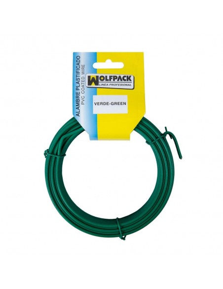 Alambre Plastificado Maurer (Rollo 15 Metros) Verde Nº 16 / 2.7 mm. 2