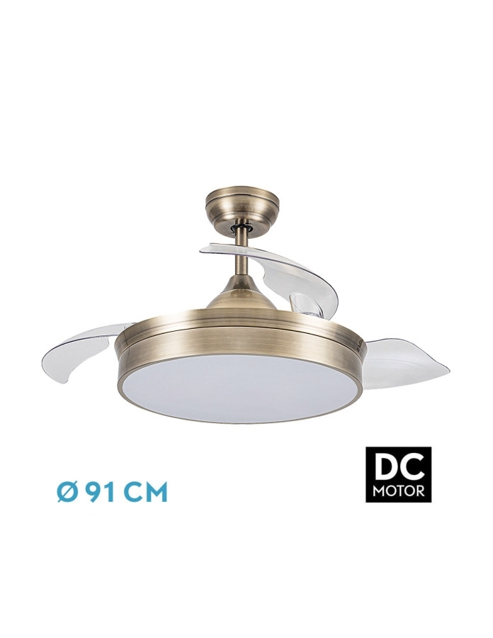 Ventilador Dc Cala Cuero 48w 4800lm...