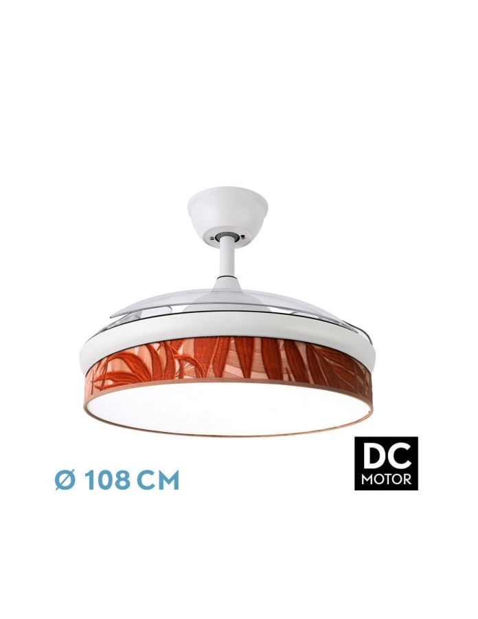 Ventilador Dc Moda 72w Blanco/hoja...