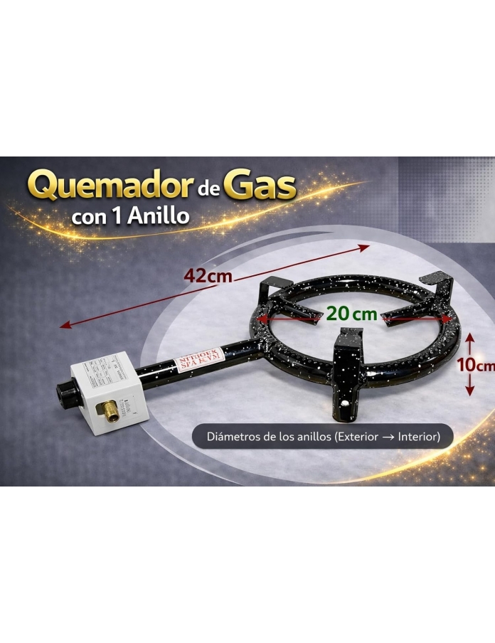 Quemador paellero gas... 2
