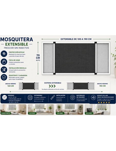 Mosquitera adaptable de... 2