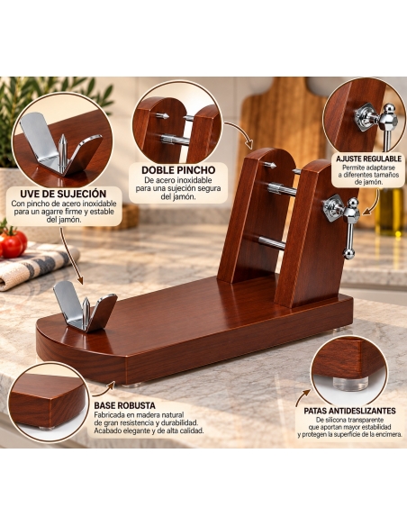 JAMONERO MODELO RIOJA NOGAL 2
