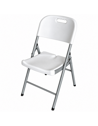 Silla Plegable Resina Blanca