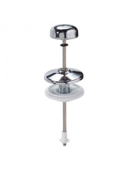 Tirador Cisterna Bajante Vertical Recto Cromo 130 mm.