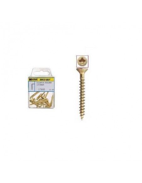 Brico-self Tornillo Cabeza Plana Pozidriv Bicromatado 3