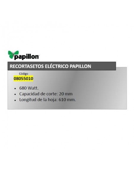 RECORTASETOS PAPILLON 680W.610 mm. 2