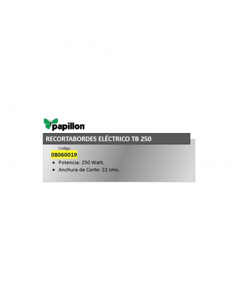 Recortabordes Electrico Papillon 250 watios / 220 mm. 2