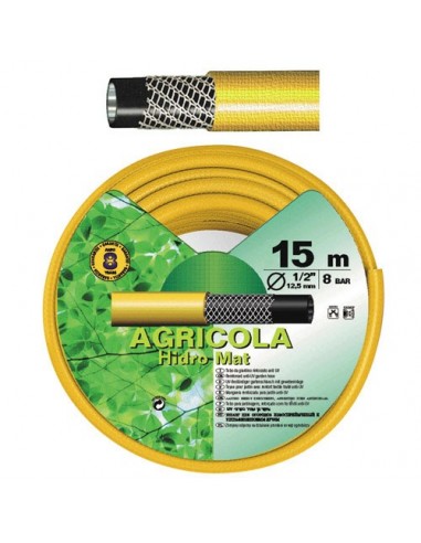Tubo Amarillo Hidro-mat 15 Mm.   Rollo 50 metros