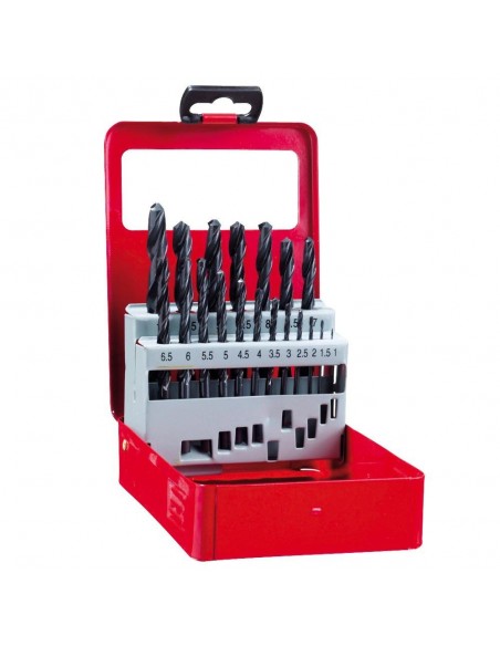 Estuche Brocas Hss Wolfpack 1-10mm 19 Piezas
