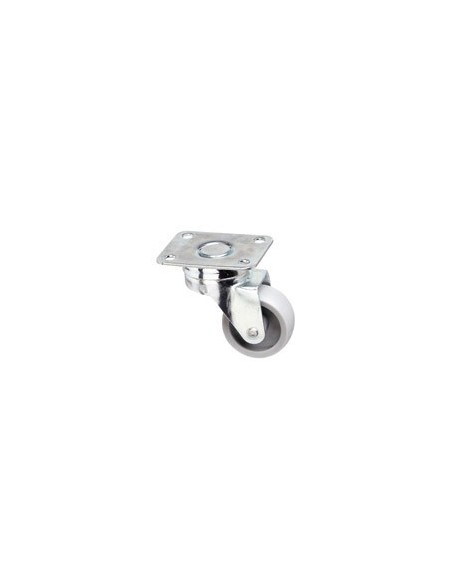 Rueda Polyamida Placa   40mm 2