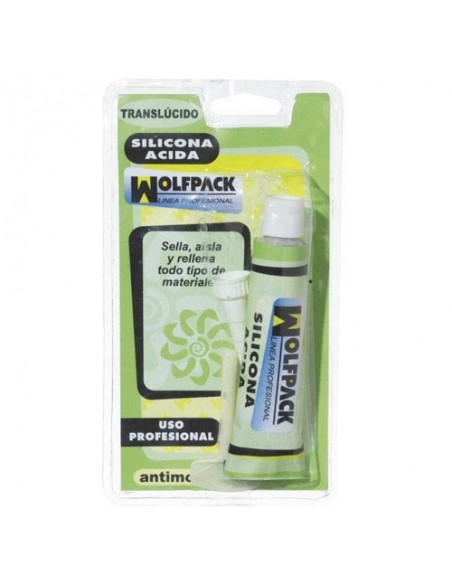 Silicona Wolfpack Acida Transparente   50cc 2