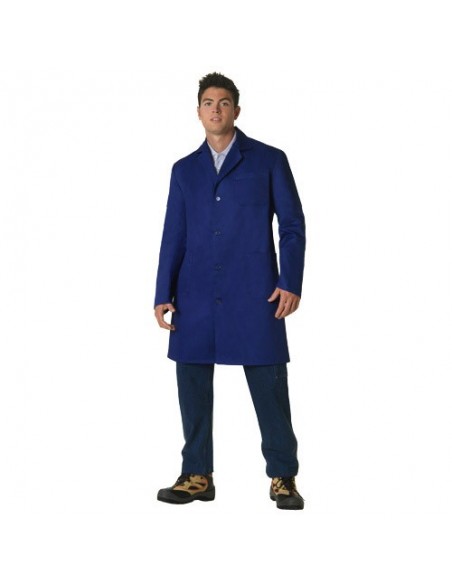 Bata Algodon/Poliester Azul   XL