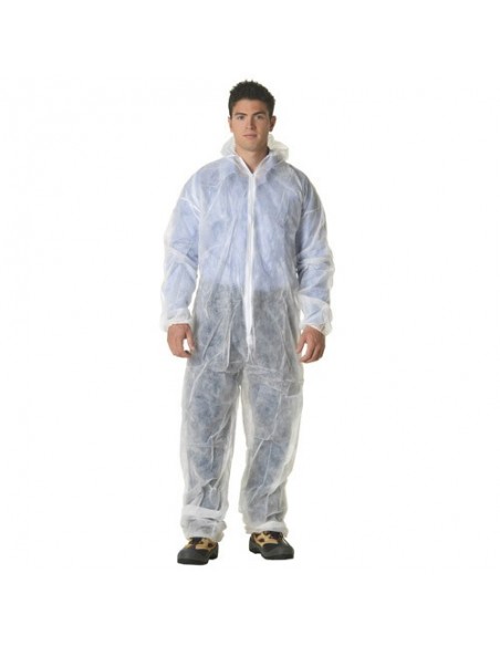 Buzo Poliproppileno Blanco 1 Solo Uso Talla L