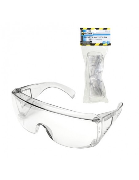 Gafas Proteccion En166 Patillas Ajustables Transparentes