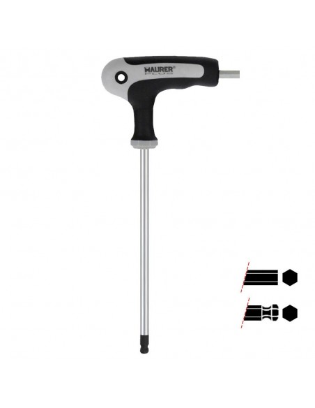 Llave Allen Maurer Con Mango "T" Con Bola 5 2