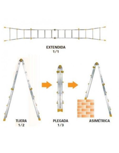 Escalera Telescópica Aluminio Maurer 5+5 2