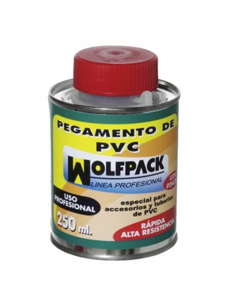 Pegamento PVC  Wolfpack  Con Pincel   250cc