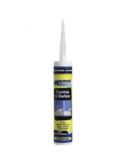 Silicona Wolfpack Acido Cocina/baño Transparente 280
