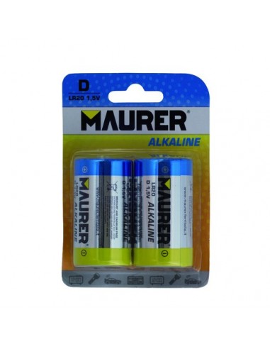 Pila Maurer Alcalina LR-20 (Blister 2 Piezas)