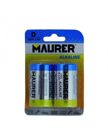 Pila Maurer Alcalina LR-20 (Blister 2 Piezas)