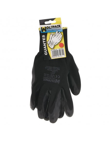 Guante Wolfpack Nitrilo Glovex con Colgador  7" (Par) 2