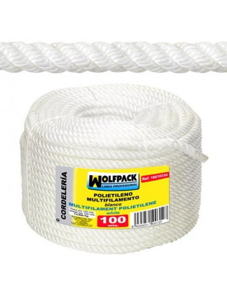 Cuerda Polipropileno Multifilamento (Rolo 100mt)  18mm.