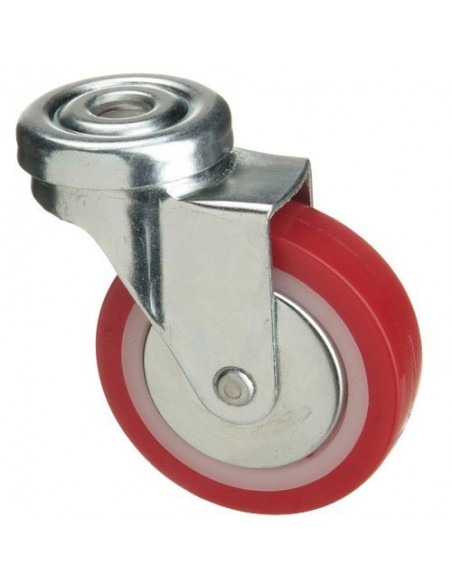 Rueda Poliuretano Pasante 40mm 2