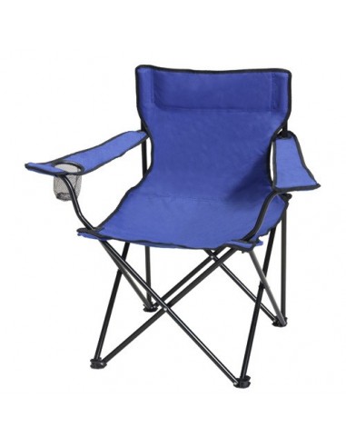 Silla Playa Metal Pescador Plegable Azul