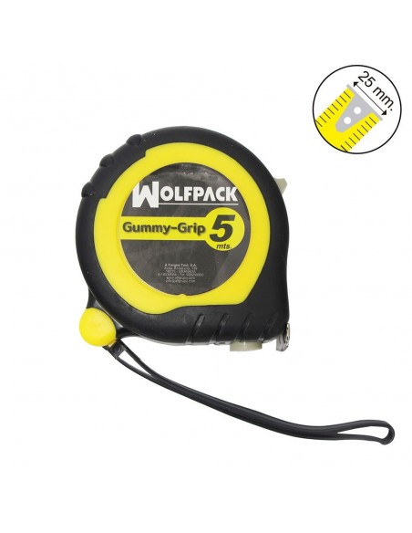 Flexometro Wolfpack Gauger 5mts-ancho 25 2