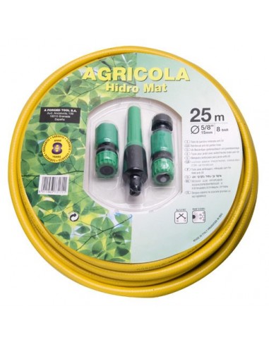 Tubo Amarillo Hidro-mat 15mm Rollo 25mt + Accesorios