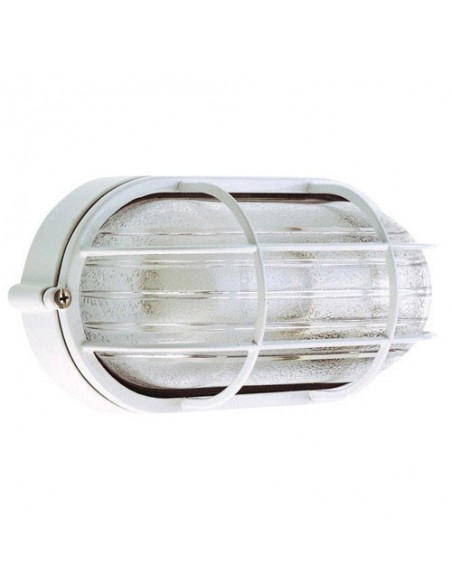 Plafón Papillon Industrial Oval Blanco 2