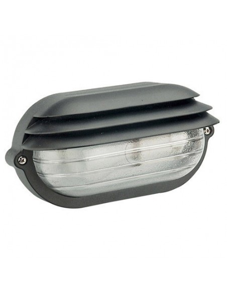 Plafón Papillon Palpebra Oval Negro 2