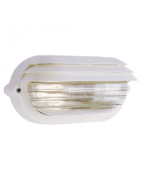 Plafón Papillon Palpebra Oval Blanco 2