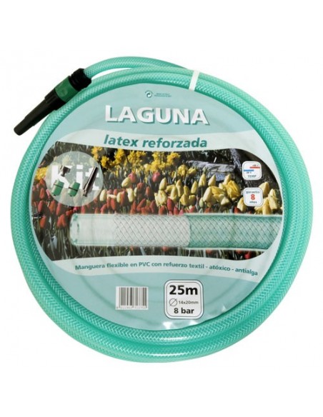 Tubo Latex Papillon Reforzado 15mm Rollo 15mt + Accesorios