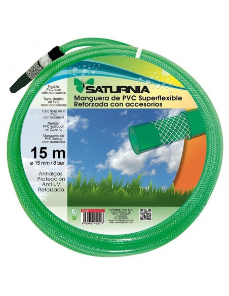 Tubo Latex Papillon Reforzado 15mm Rollo 15mt + Accesorios 2