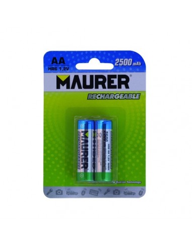 Pila Maurer Recargable Hr-6 (Blister 2 Piezas)