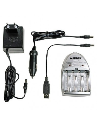 Cargador Pilas Maurer Casa / Coche Lr6 Y Lr3
