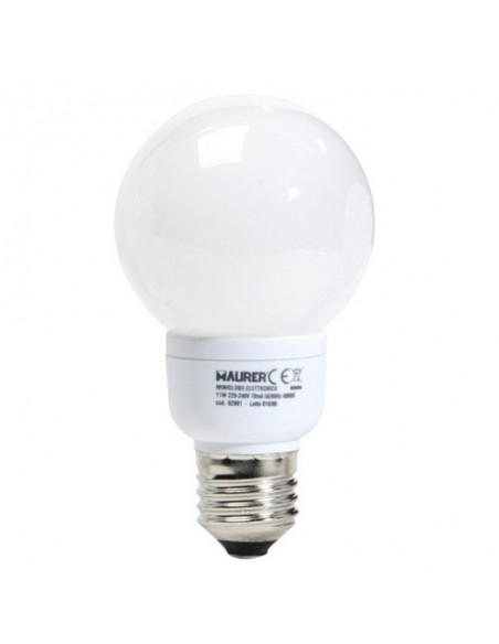 Bombilla Ahorro Globo E27 11w55w Luz Calida